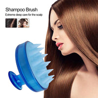 Bath Massage Soft Silicone Scalp Hair Shower Brush - MOQ 10 Pcs