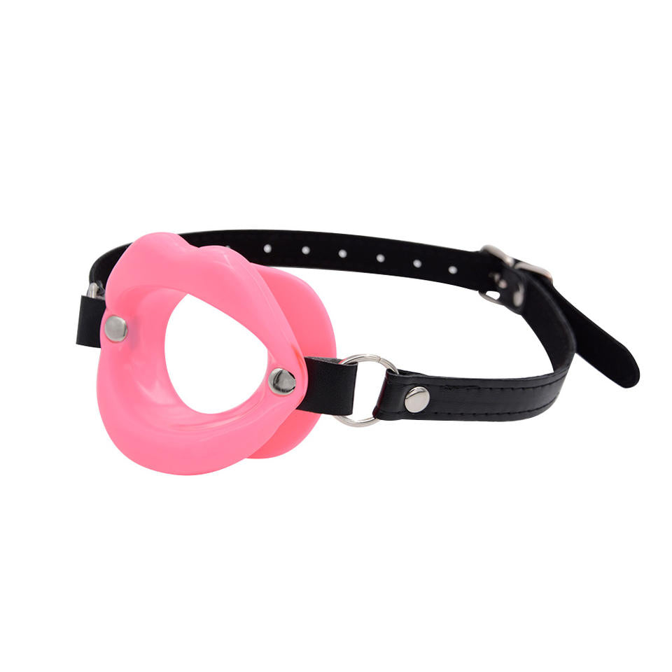 Japanese Lips O Ring Open Mouth Bondage Restraint Gag Collar