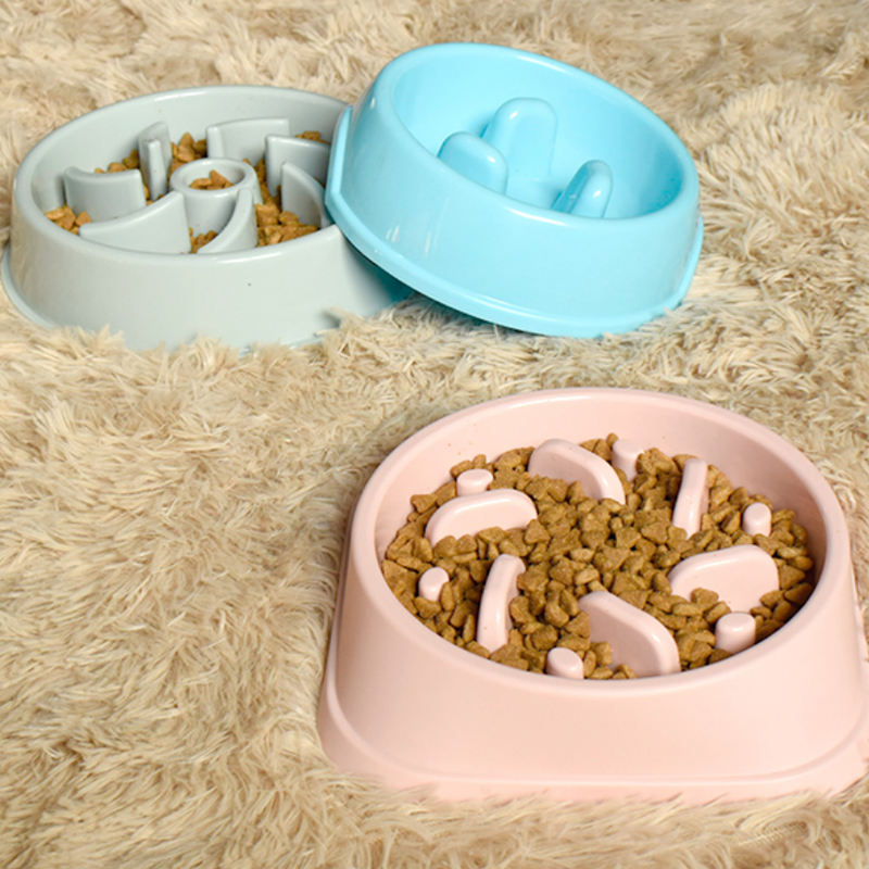 Dog feeder Bowl Puzzle Anti Gulping Interactive Bloat Durable Preventing Choking