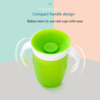 Baby Learning Drinking Cup 360 Degree Non Spill Trainer Water Cup baby 360 cup with Two Handles - MOQ 10 Pcs