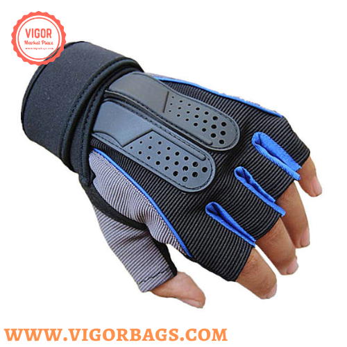 Black Fitness Gym Weight Lifting Gloves For men driving bike - MOQ 10 Pcs