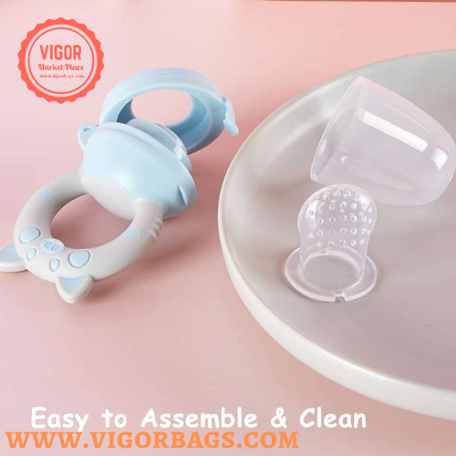 Baby Fruit Food Feeder Pacifier Infant Fruit Teething Teether Toy for 3-24 Month - MOQ 10 Pcs