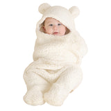 Bear Shaped Hooded Swaddle for New Born Babies - MOQ 10 Pcs