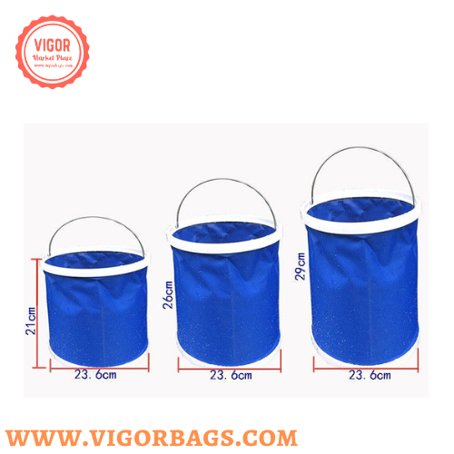 Multipurpose Foldable portable outdoor travel Bucket(Bulk 3 Sets)