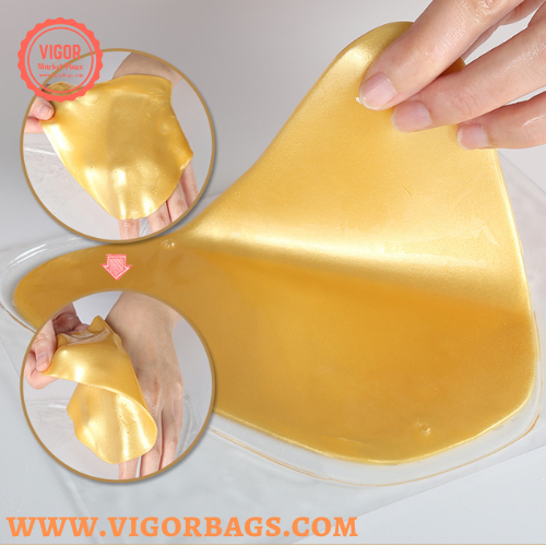 Hydrogel Gel Anti Wrinkle Gold Collagen Decollete Chest Pad - MOQ 10 pcs