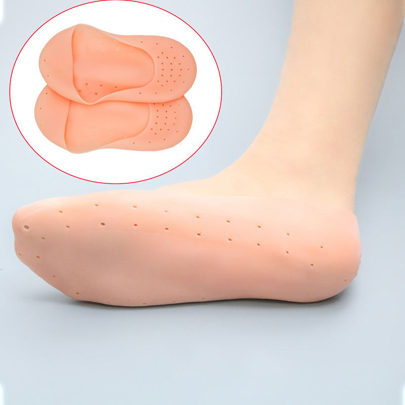 Foot Anti-Cracking Soft Comfortable Gel Moisturizing Foot Care Silicone Gel Socks - MOQ 10 Pcs