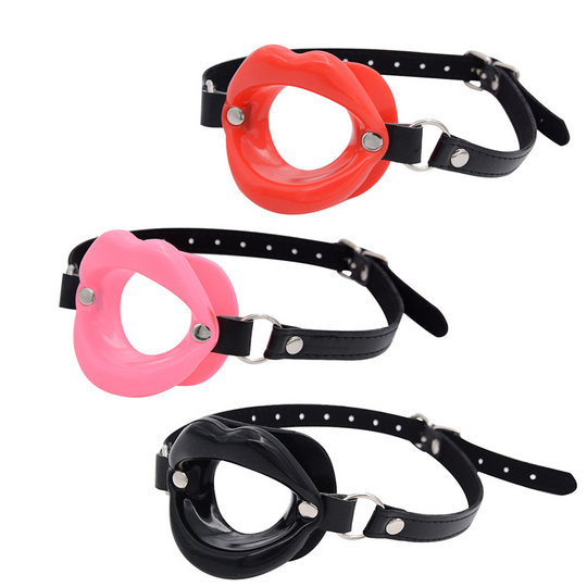 Japanese Lips O Ring Open Mouth Bondage Restraint Gag Collar