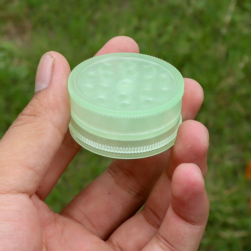 Luminous Glow in the Dark Plastic Herb Grinder