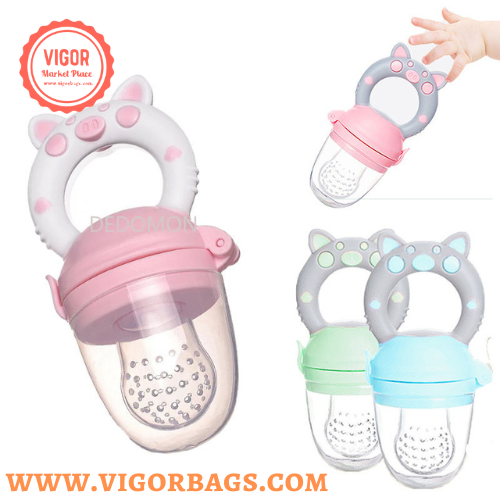 Baby Fruit Food Feeder Pacifier Infant Fruit Teething Teether Toy for 3-24 Month - MOQ 10 Pcs