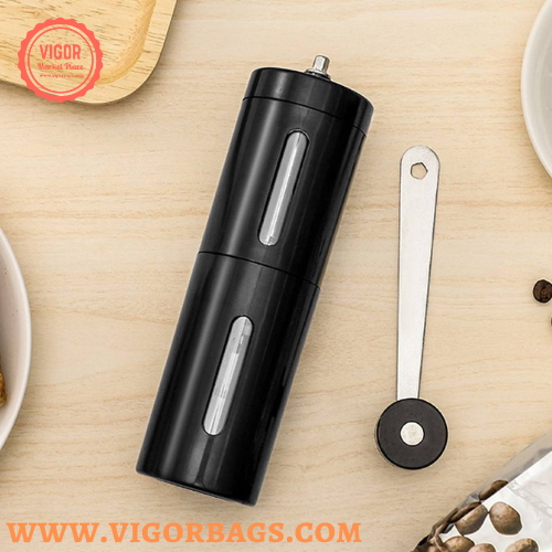 Portable Hand Coffee Bean Grinder Adjustable Knob Settings