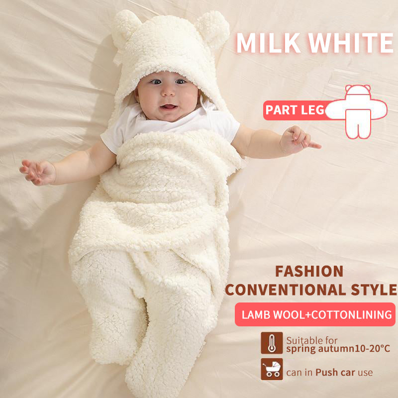 Bear Shaped Hooded Swaddle for New Born Babies - MOQ 10 Pcs