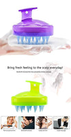 Bath Massage Soft Silicone Scalp Hair Shower Brush - MOQ 10 Pcs