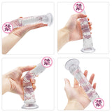 Strong Suction Cup Toy Mushroom Head Silicone Shape Dildo 8 Inch - MOQ 10 Pcs