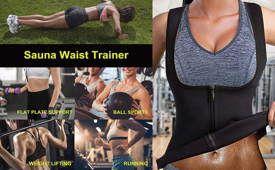 Waist trainer Slimming Workout Compression Double Belt Sweat Trainer Neoprene - MOQ 10 pcs