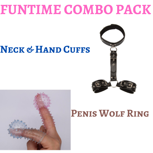 BDSM Wrist Bondage & Wolf Ring Combo Pack(5 Pack)