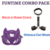 BDSM Neck Restraint and Upscale Cat Mask Costume Multi Pack(Bulk 3 Sets)