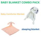 Soothing Security Bunny  and Sleeping Bunny with Blanket Multi Pack(Bulk 3 Sets)