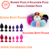 Bunny Plug & Silicoen Plug Small Size Combo Pack(Bulk 3 Sets)