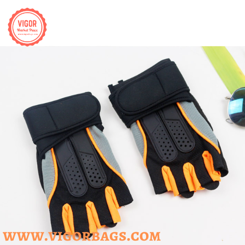 Black Fitness Gym Weight Lifting Gloves For men driving bike - MOQ 10 Pcs