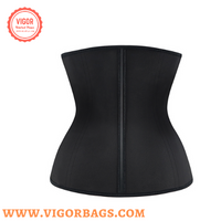 Slimming waist shaper trainer for waist support brace & Corset Soft & Absorb Sweat Big Steel Boned(Black Color) - MOQ 10 Pcs