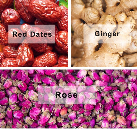 Womb Tea - Red Dates, Ginger, Rose, Goji Berry, Longan - Perfect Blend