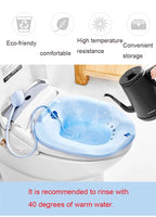 Sitz Bath With Hand Flusher & Nozzle - Deep Cleanse(Any Color)
