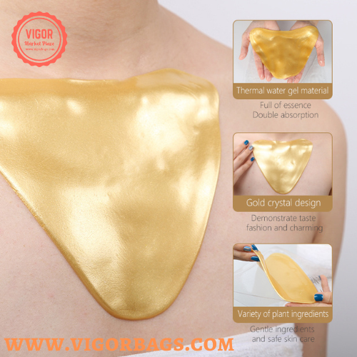 Hydrogel Gel Anti Wrinkle Gold Collagen Decollete Chest Pad - MOQ 10 pcs