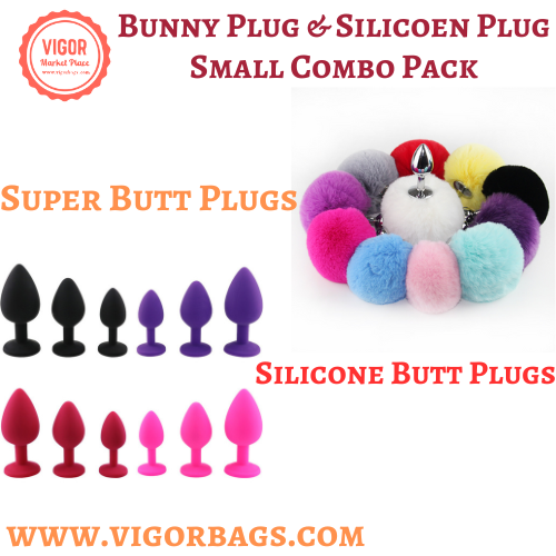 Bunny Plug & Silicoen Plug Small Size Combo Pack(Bulk 3 Sets)