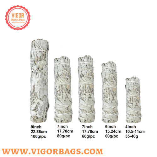 Premium Quality White Sage Smudge Sticks for removing negative energy - MOQ 10 pcs