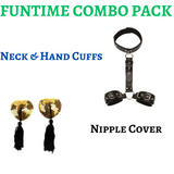 BDSM Wrist Bondage & Nipple Cover Combo Pack(5 Pack)