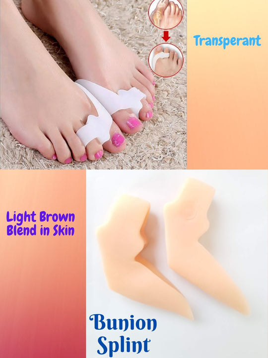 Soft Toe Gel Bunion Splint-Straightener Professional Forefoot Cushions - MOQ 10 pcs