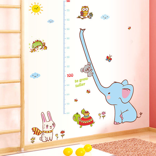 Decal Mile Height Chart-Wall Decals-Kids Measure Growth Wall Stickers Baby Nursery Classroom-Children's Bedroom Wall Décor