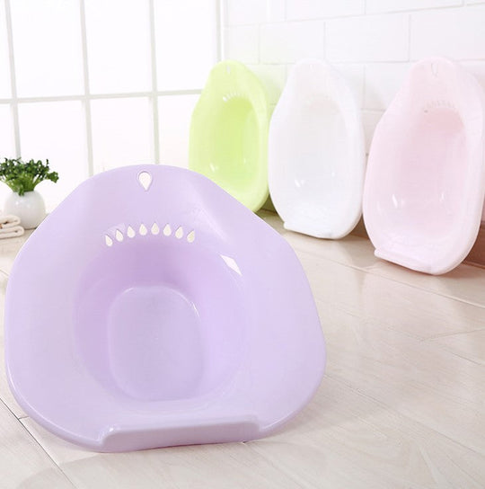 Sitz Bath With Hand Flusher & Nozzle - Deep Cleanse(Any Color)