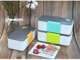 Bento Single layer Plastic Lunch Box - Mobile Phone Holder - MOQ 30 Pcs