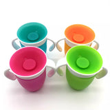Baby Learning Drinking Cup 360 Degree Non Spill Trainer Water Cup baby 360 cup with Two Handles