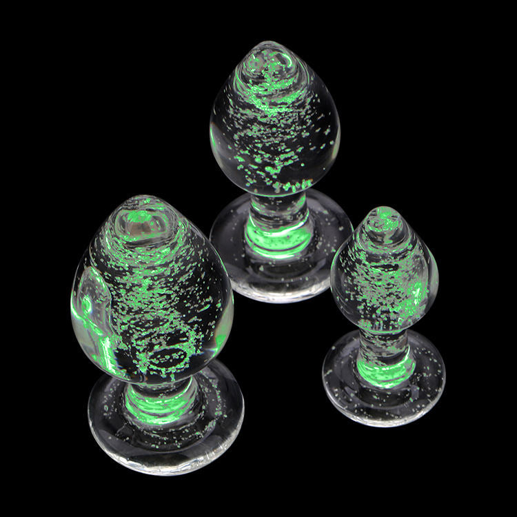 Luminous Glass Butt Plug Anal Plug Anal Dilators - MOQ 10 pcs