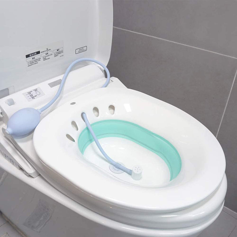 Sitz Bath With Hand Flusher & Nozzle(Irrigation System) - MOQ 5 Pcs