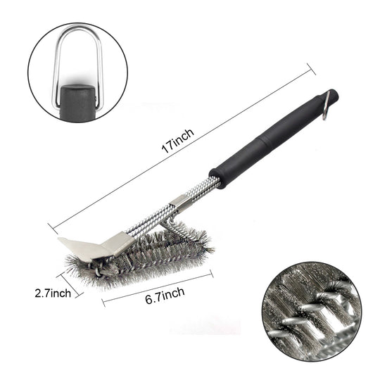 Premium BBQ Grill Brush and Scraper