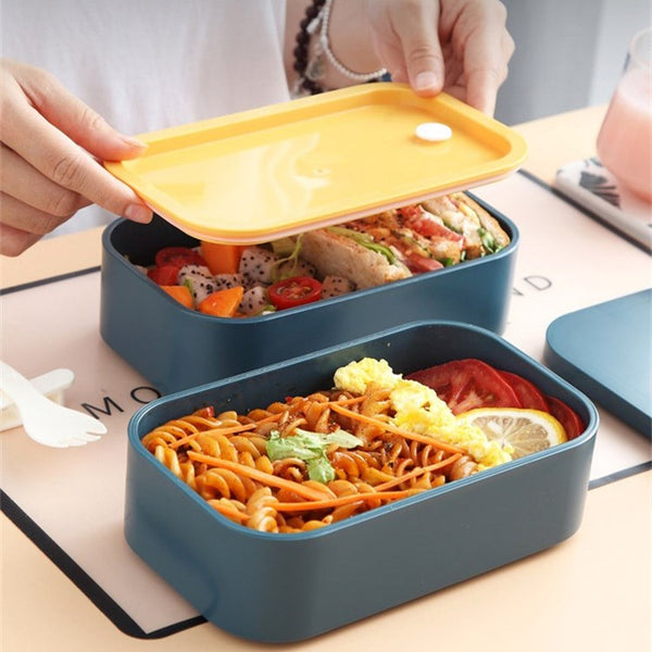 2-Tier Bento Boxes Lunch Containers for Adults Microwavable Bento Boxes,  Reusable Lunch Box, 1 - Gerbes Super Markets