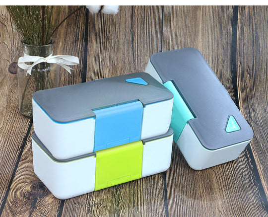 Bento Single layer Plastic Lunch Box - Mobile Phone Holder - MOQ 30 Pcs