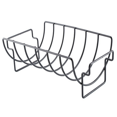 BBQ Rib Rack Non Stick Rib Roast Rack for Grill-Non-Stick Reversible Roast