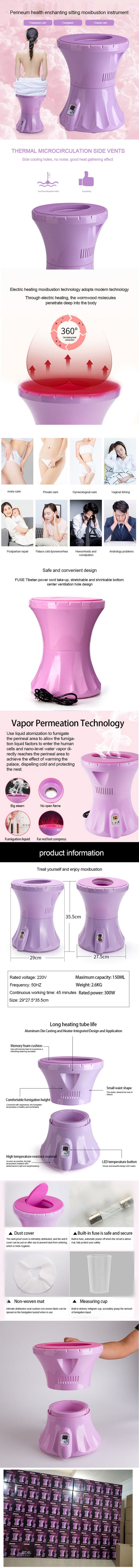 Yoni Electric Steam Seat Vaginal SPA Steamer Herbal Feminine - MOQ 9 PCS