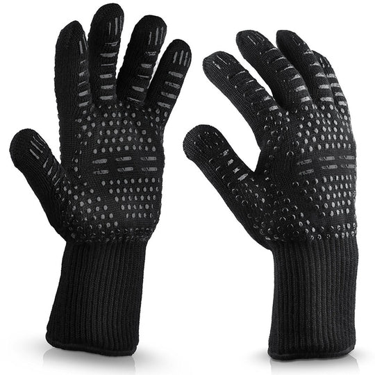 BBQ Grill Gloves 932°F Heat Resistant Gloves, Cut Resistant Grill Gloves