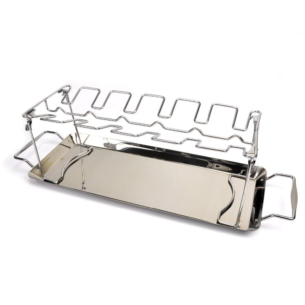 Drumsticks ChichklenRack Stainless Steel Roaster Stand with Drip Pan