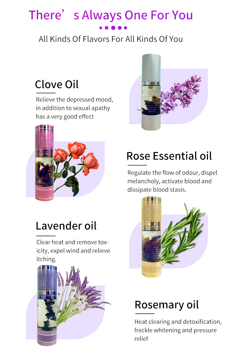 Yoni Oil - Flavors - Rosemary, Rose Essential, Lavender - MOQ 5 PCS