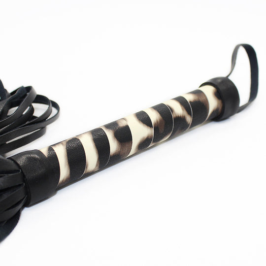 Spanking Bondage Whip Cheetah & Zebra Pattern