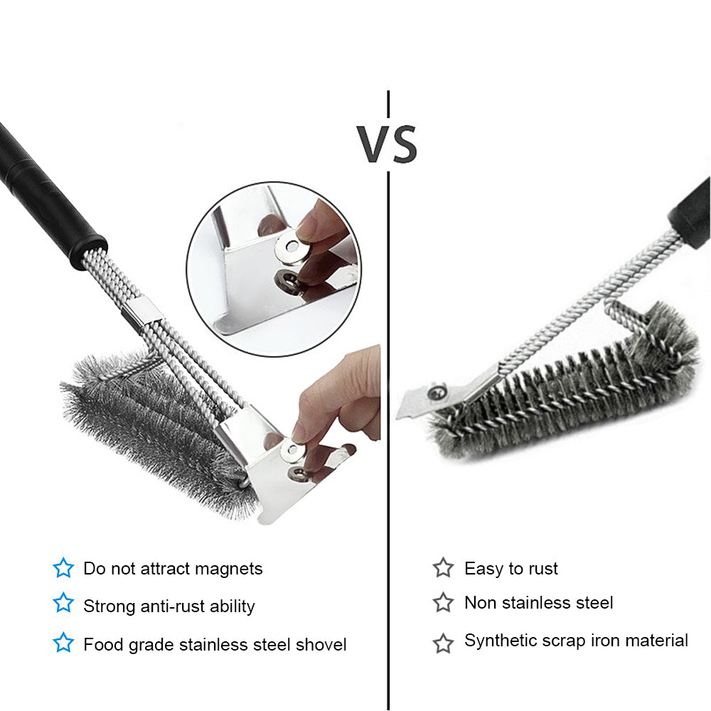 Premium BBQ Grill Brush and Scraper