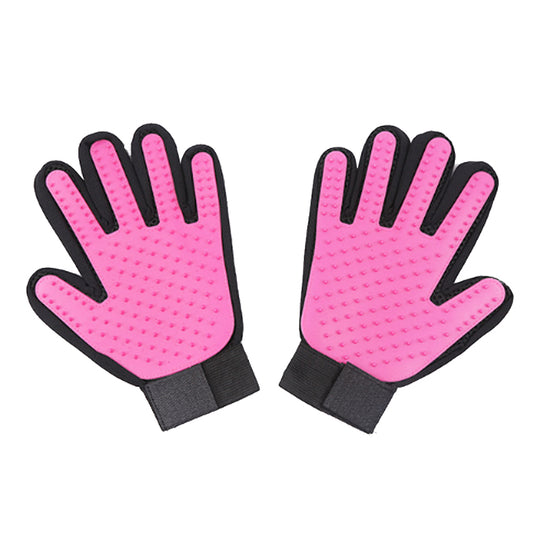 Pet Grooming Glove - Gentle Desheding Brush Glove