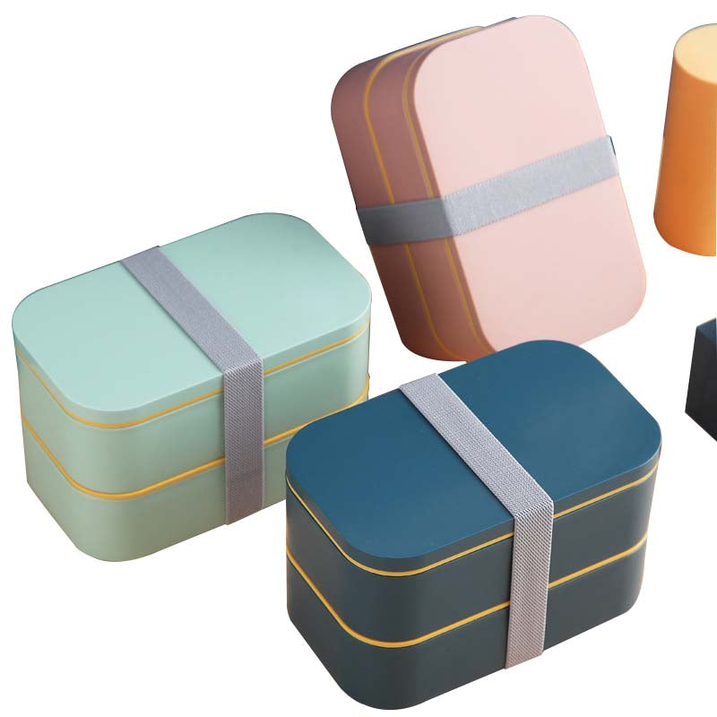 Stackable Bento Lunch Containers for office lunches