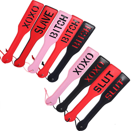 Spanking Paddle XOXO Words - MOQ 10 Pcs